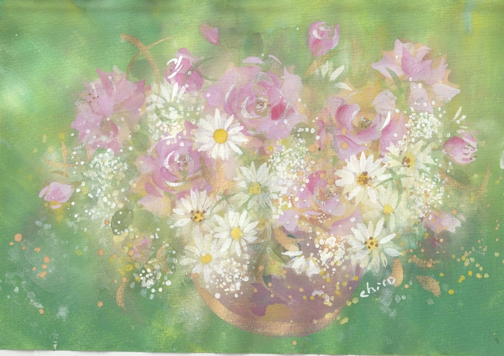 【Fairy Bouquet】（水彩原画）