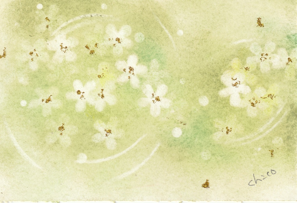 「野の花」2枚セット 原画