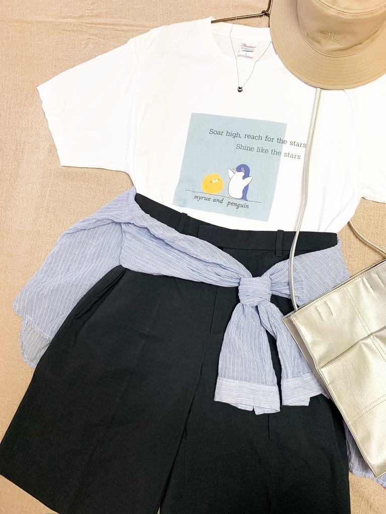 【Tシャツ】ミャルーとおともだちのペンギンさん