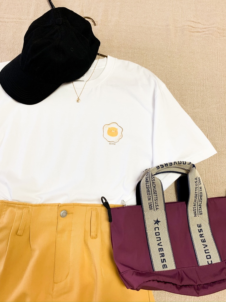 【Tシャツ】朝は目玉焼き派のミャルー