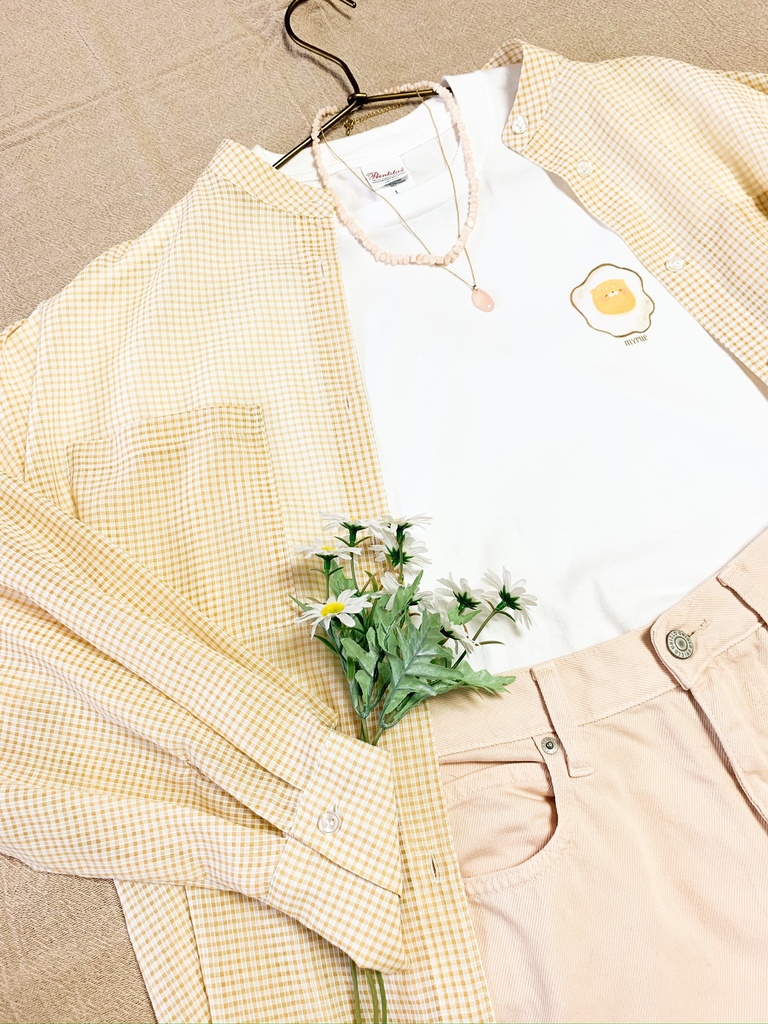 【Tシャツ】朝は目玉焼き派のミャルー