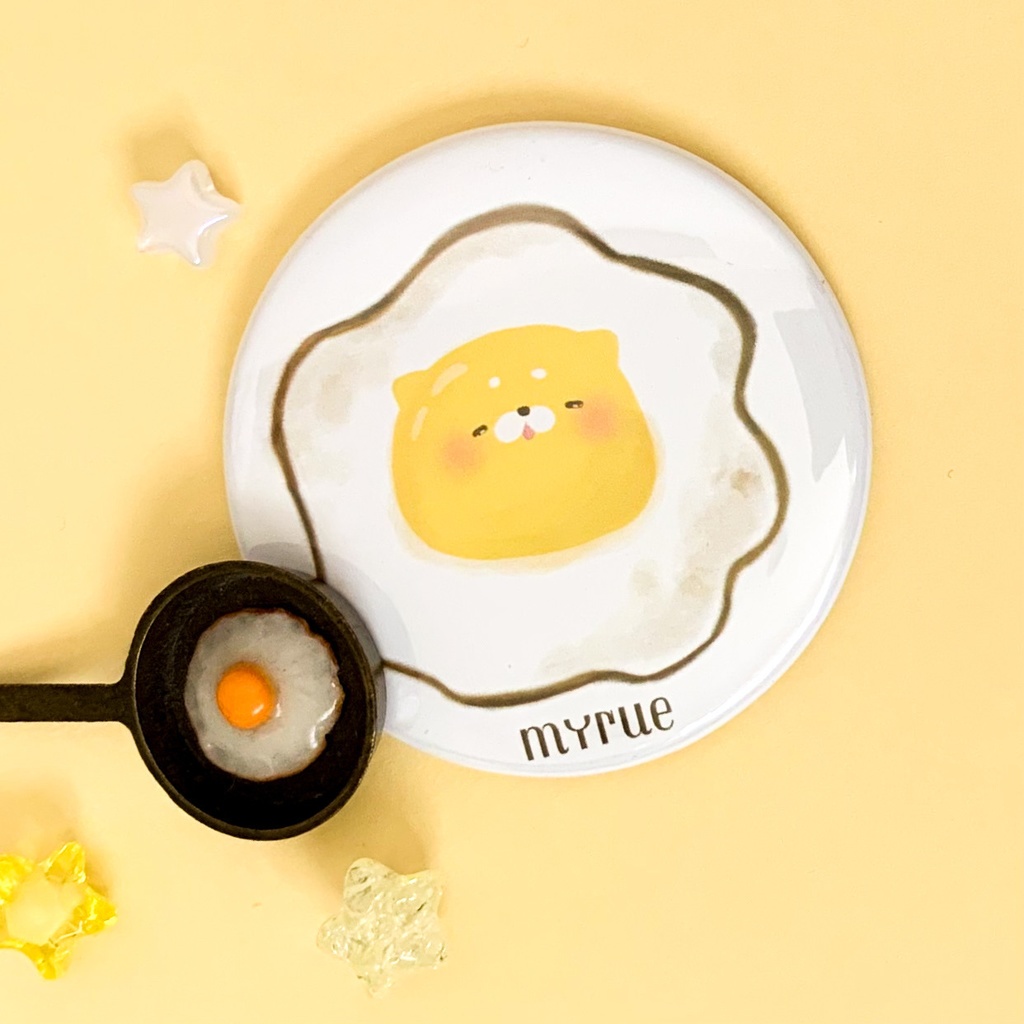 【缶ミラー】朝は目玉焼き派のミャルー