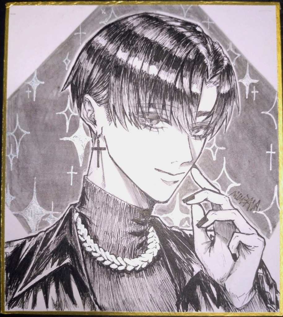 色紙　無架くん