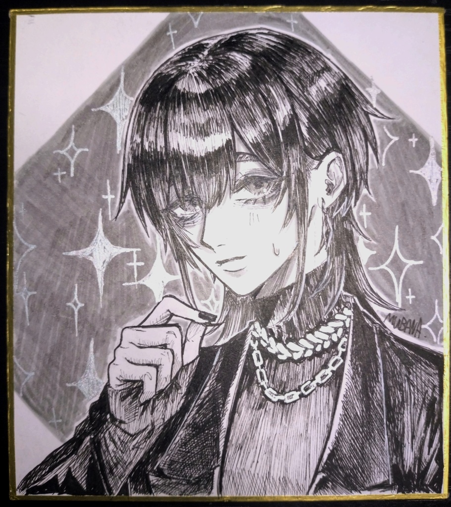 色紙　無架ちゃん