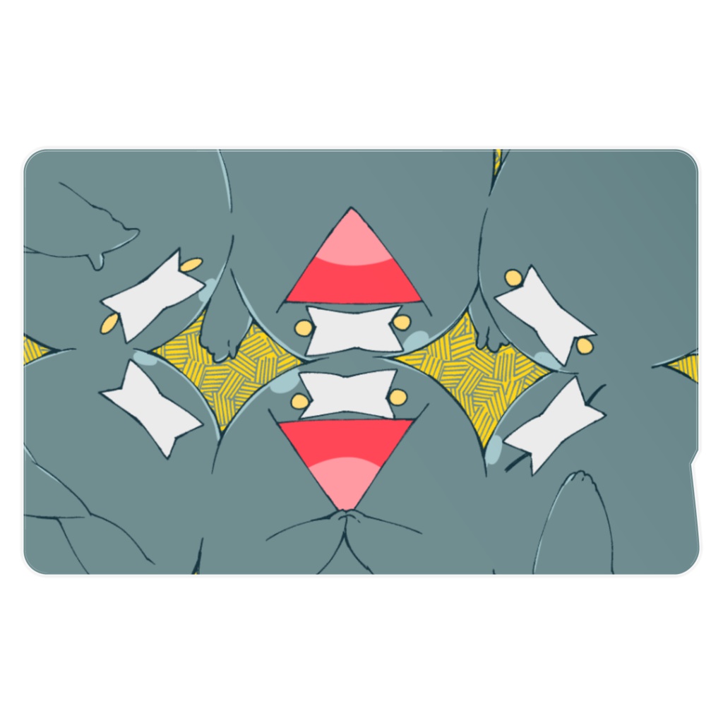 ICカードステッカー わし6人詰め