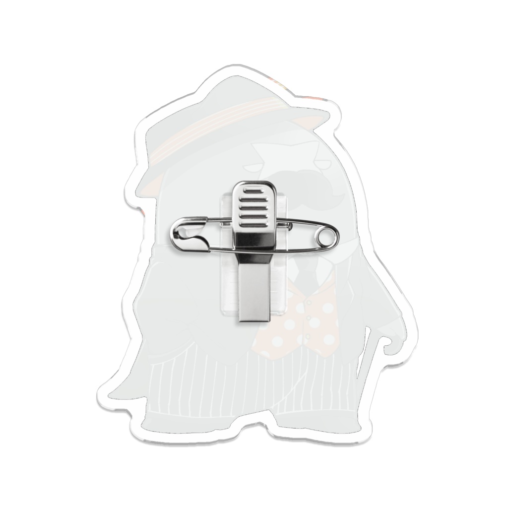 紳士わしアクリルバッジ