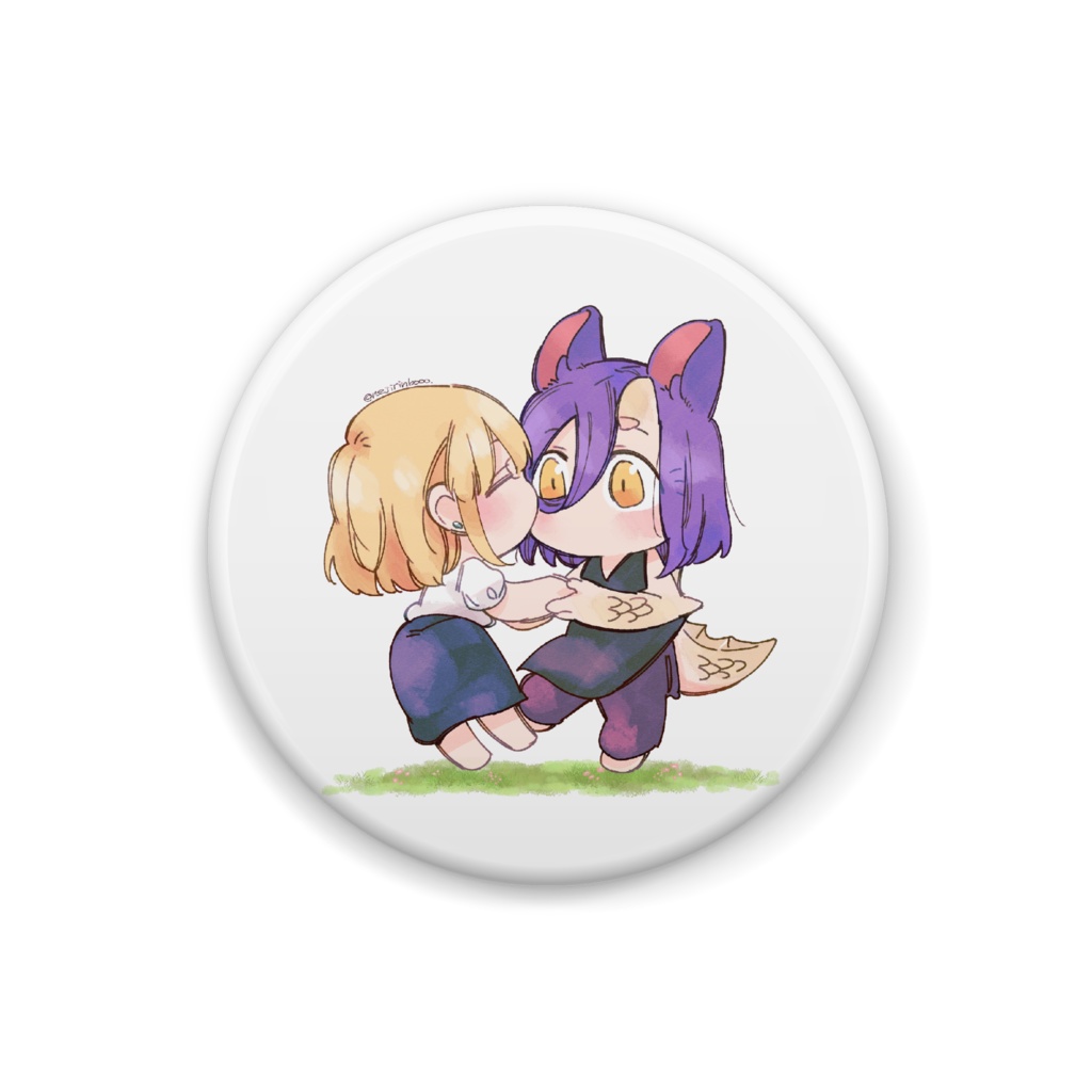 ぼっち盲缶バッジ