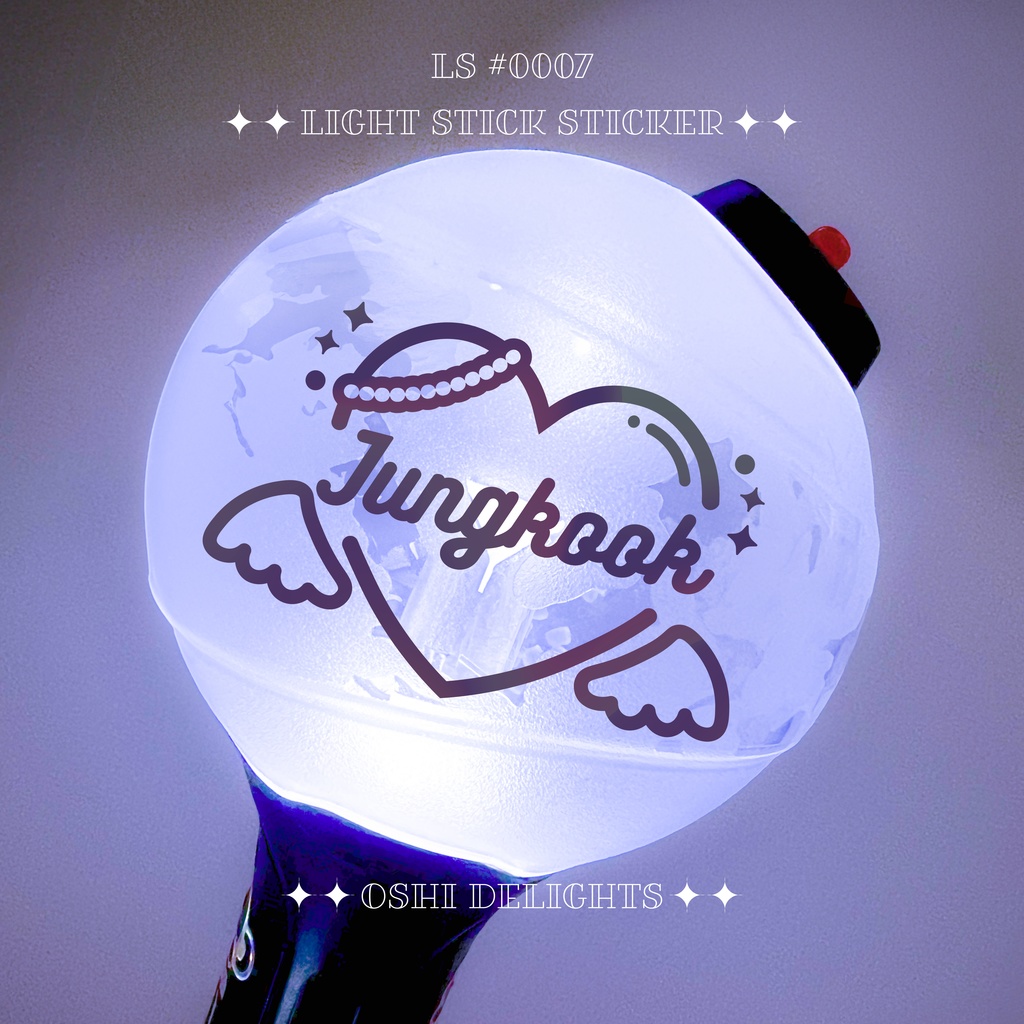 BTS JUNGKOOK JK グク ジョングク アミボム ペンライト ホログラムステッカー トレカフレーム Angel