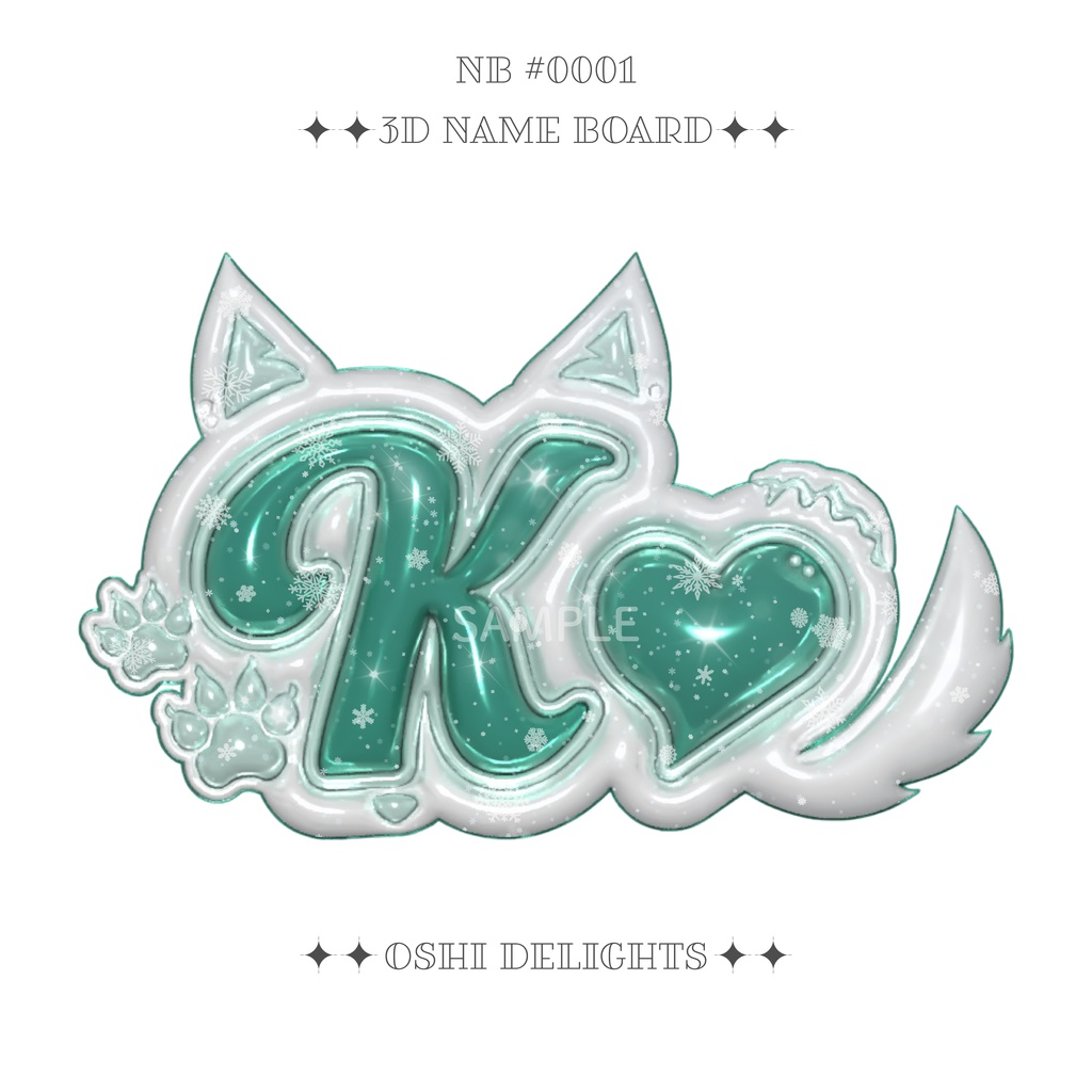 [ &TEAM K ケイ ] ぷっくりネームボード [ A4 ]