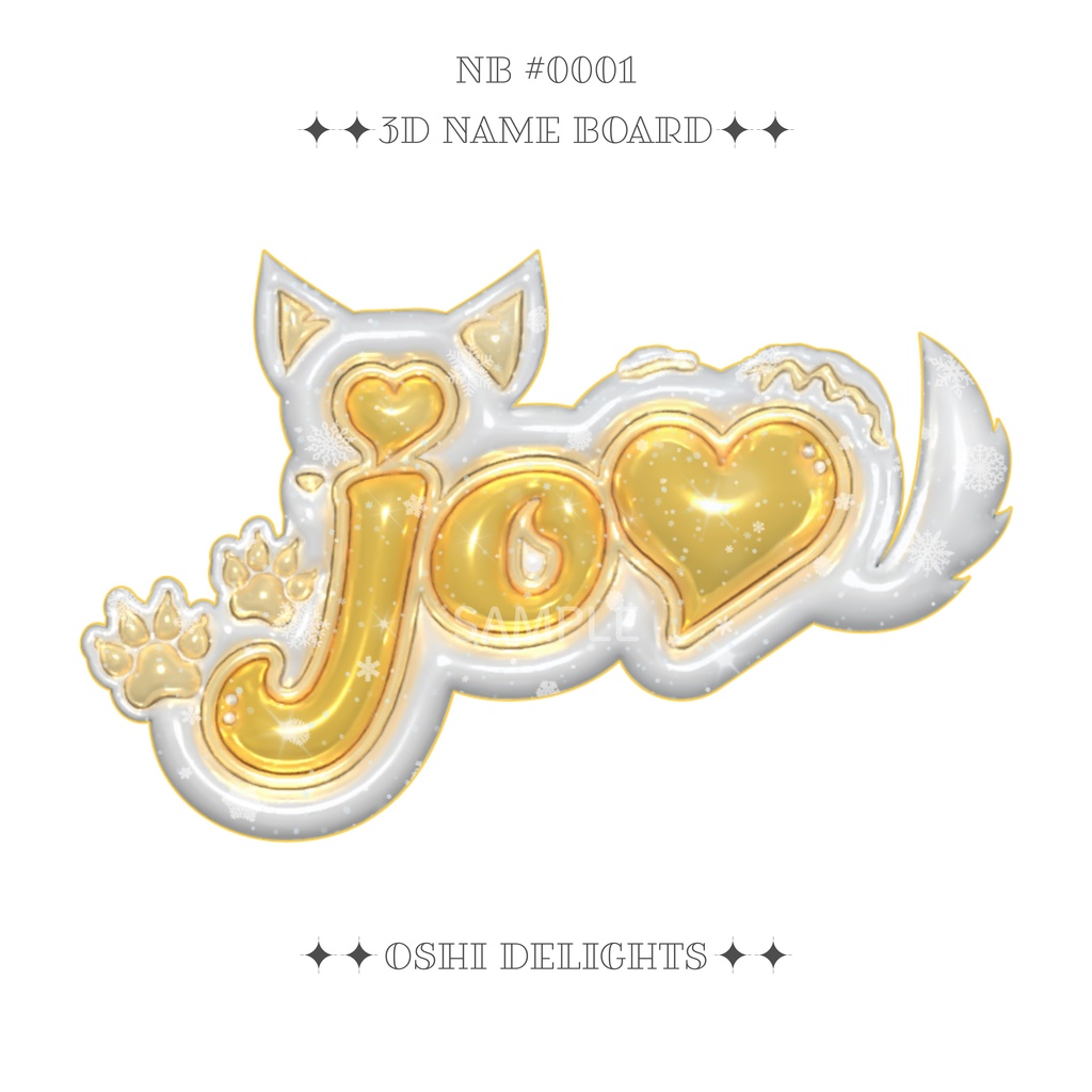 [ &TEAM JO ジョウ ] ぷっくりネームボード [ A4 ]