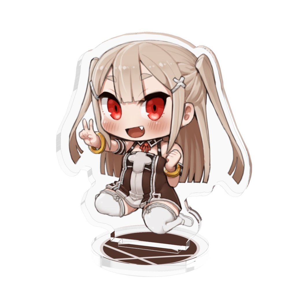 謎の美少女ちゃん　50x50mm　アクリルフィギュア