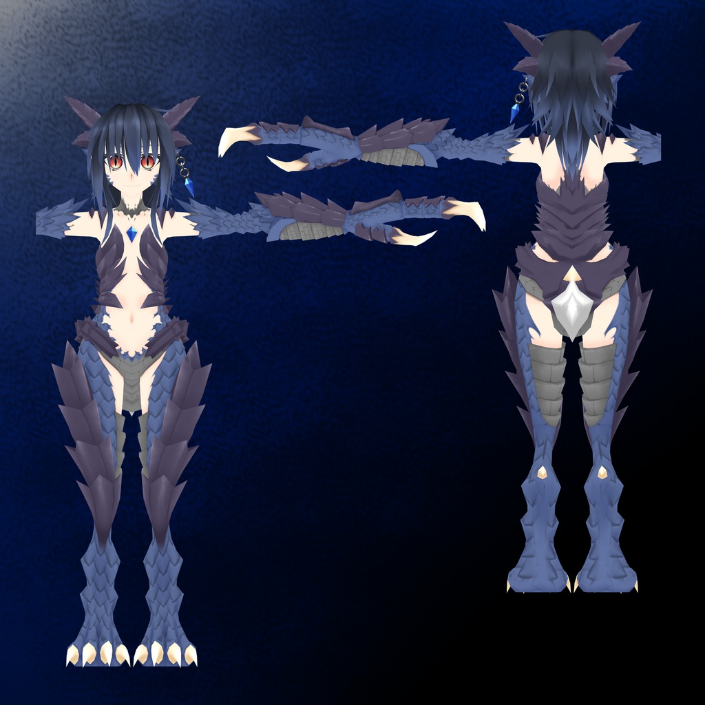 3Dモデル「ドラゴノイド」