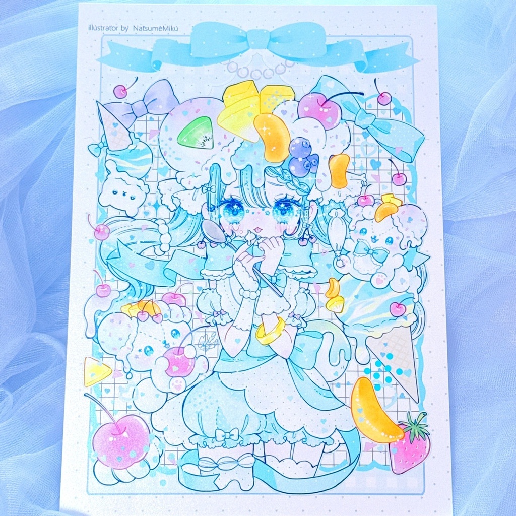 ふるーつくま＜B5変形ポスター＞