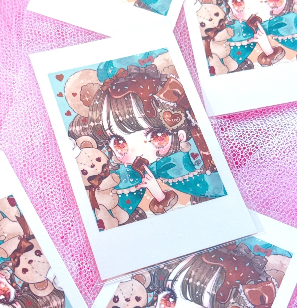 くまチョコ＜チェキ風カード＞