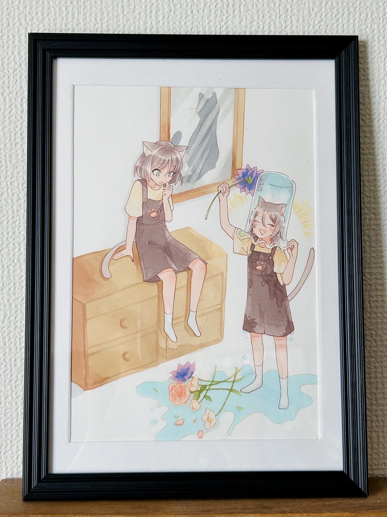 額付き オリジナル ケモ耳 双子