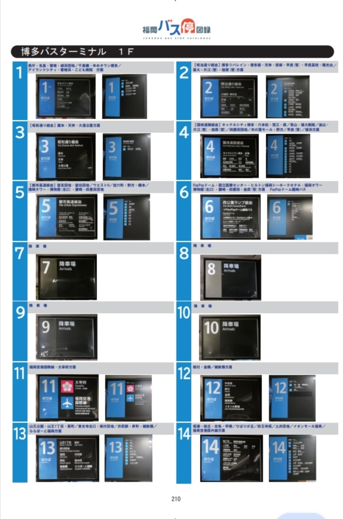 『福岡バス停図録』福岡市 西鉄バス編