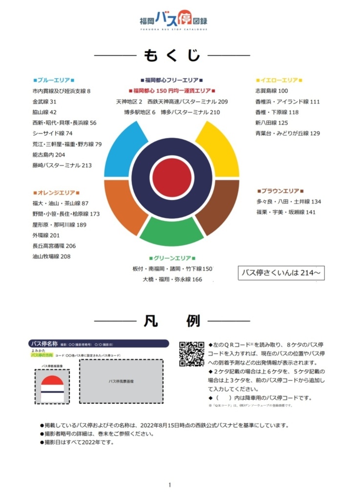 『福岡バス停図録』福岡市 西鉄バス編