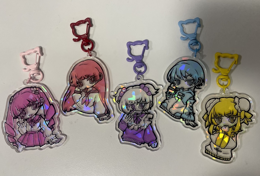 キラキラアクリルキーホルダー