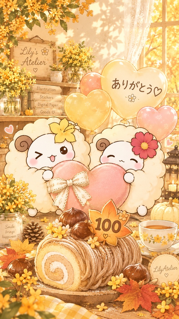 フォロワー100人記念プレゼント【リコ&リリー】