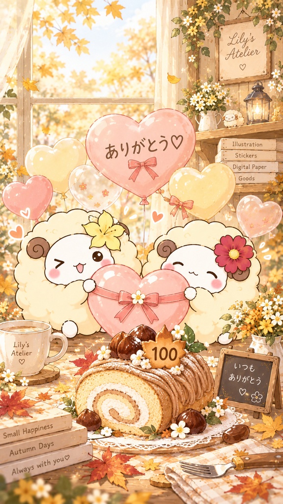 フォロワー100人記念プレゼント【リコ&リリー】