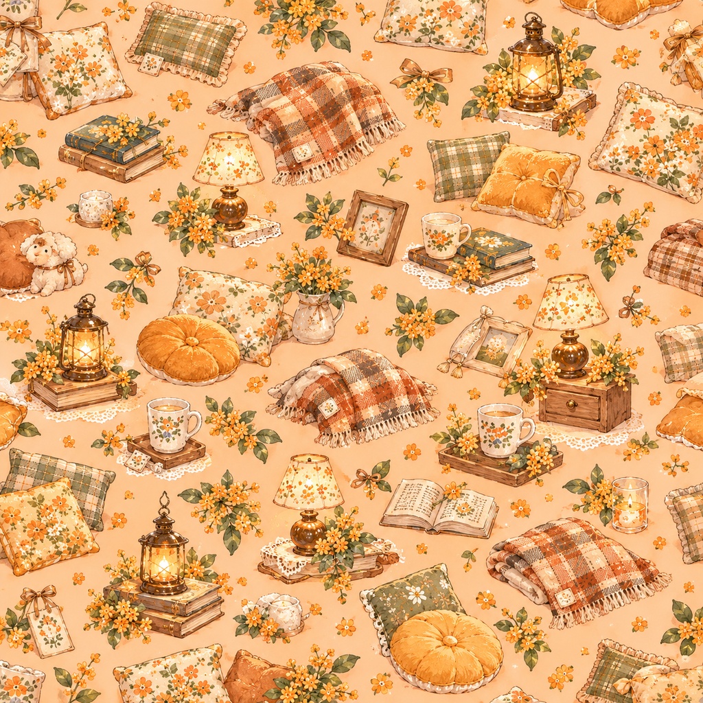 デザインペーパーLilyAtelier_カントリー柄10枚セット