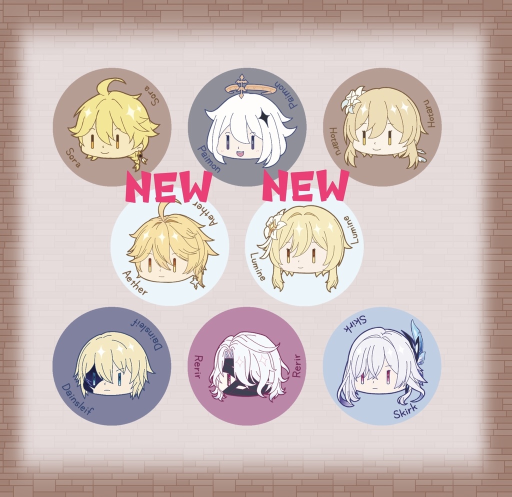 ちみキャラ缶バッジ -無所属・カーンルイア-