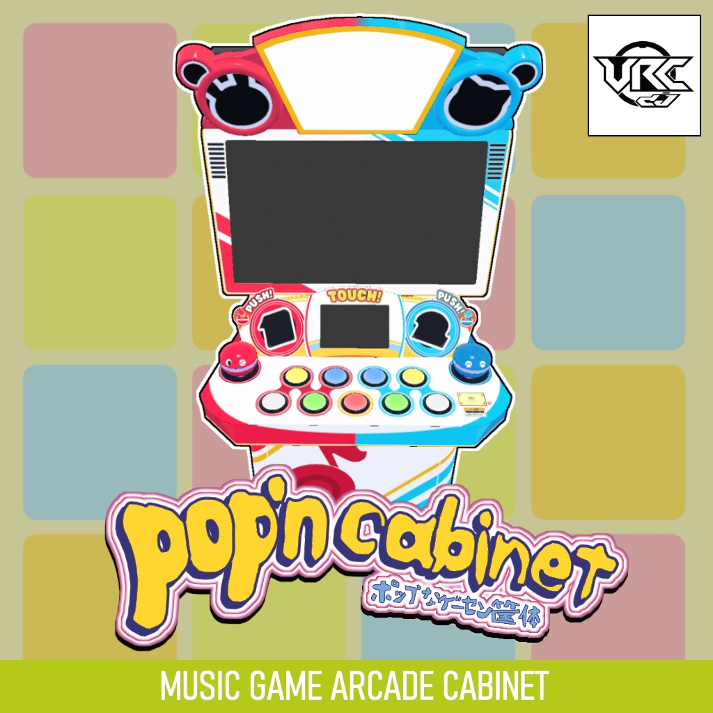 VRCDJ pop'n pikapika Arcade Cabinet