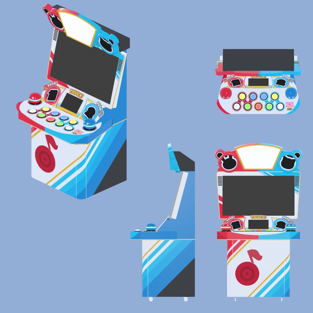 VRCDJ pop'n pikapika Arcade Cabinet