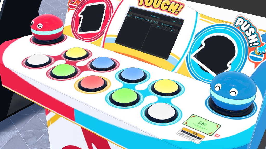 VRCDJ pop'n pikapika Arcade Cabinet