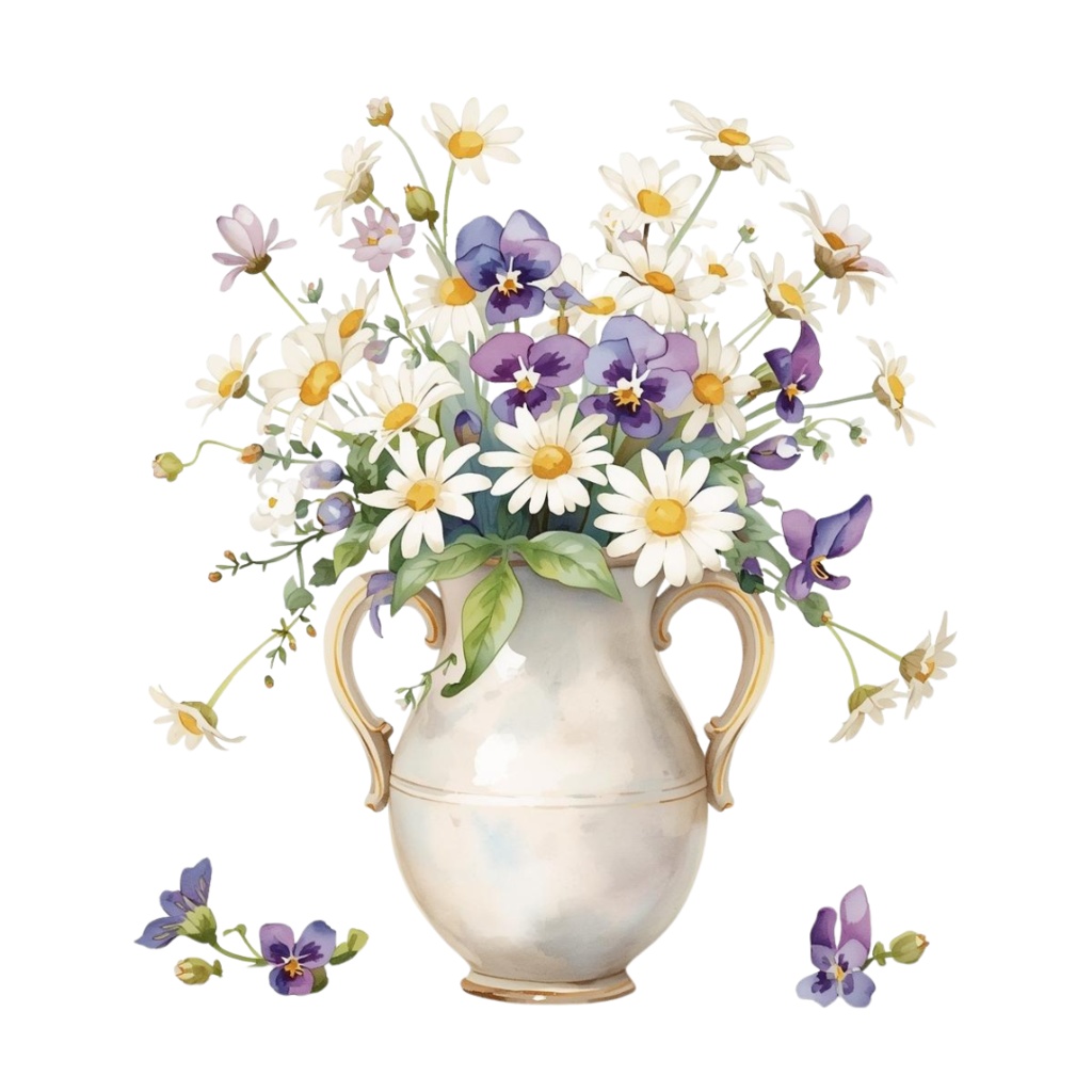 アンティーク調水彩クリップアート集45点可愛いキッチン雑貨とインテリア雑貨