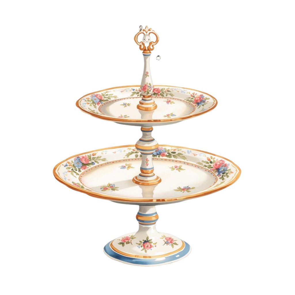 アンティーク調水彩クリップアート集45点可愛いキッチン雑貨とインテリア雑貨