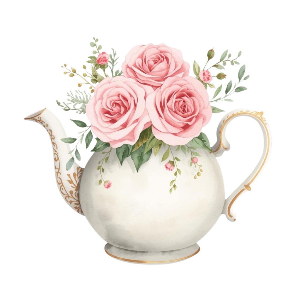 アンティーク調水彩クリップアート集45点可愛いキッチン雑貨とインテリア雑貨