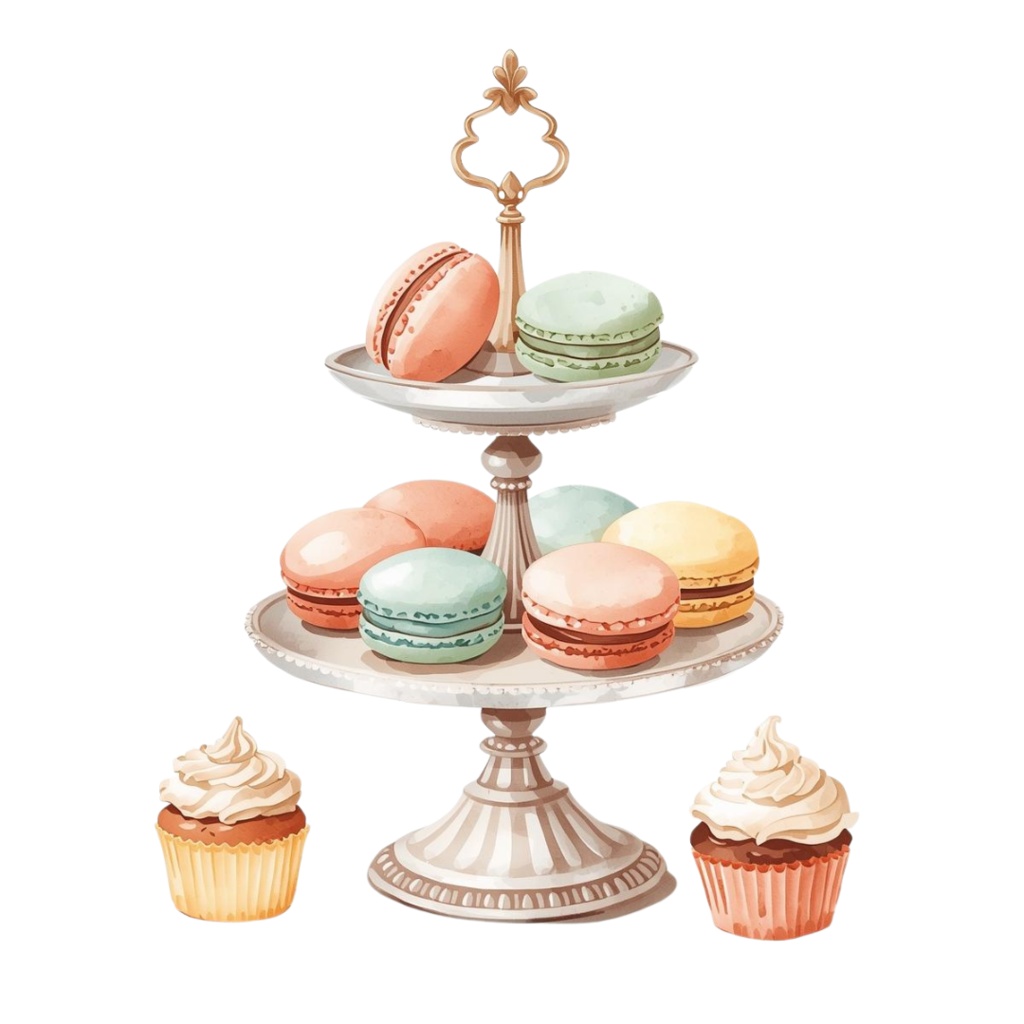 アンティーク調水彩クリップアート集45点可愛いキッチン雑貨とインテリア雑貨