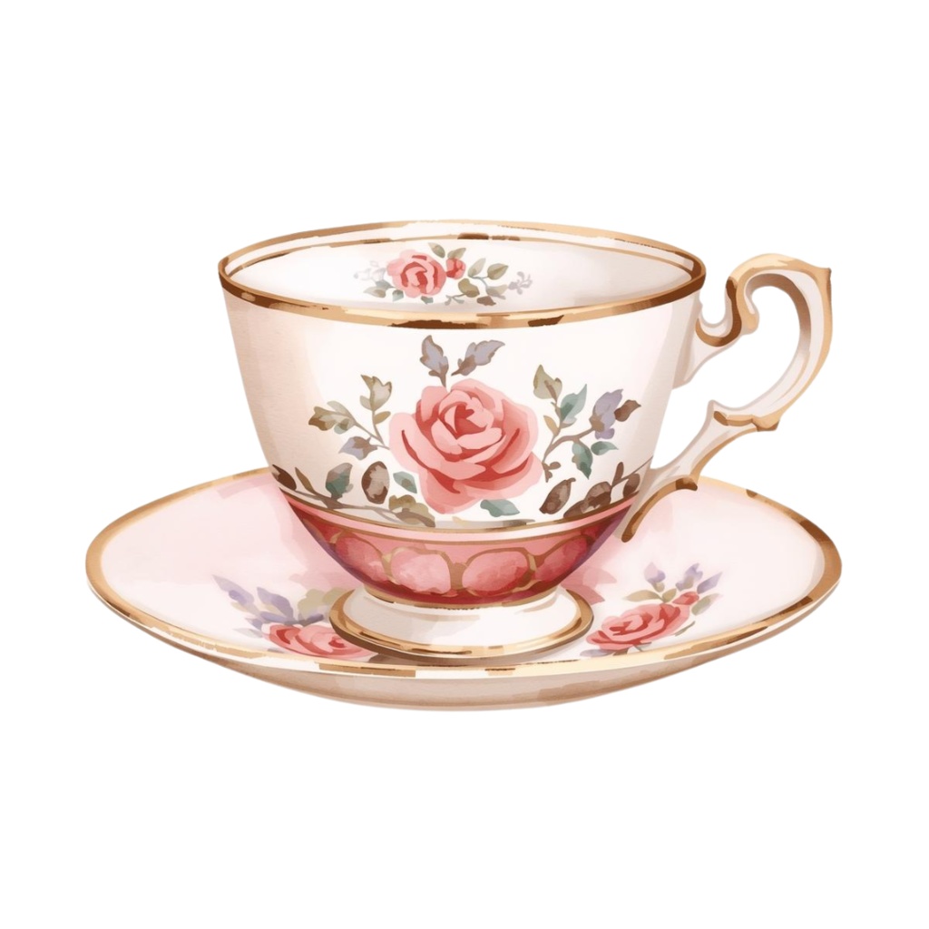 アンティーク調水彩クリップアート集45点可愛いキッチン雑貨とインテリア雑貨