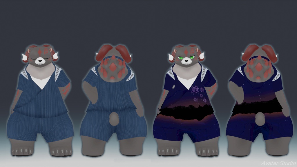 【ヒガン(Higan)】専用甚平【MA対応・無料版あり】