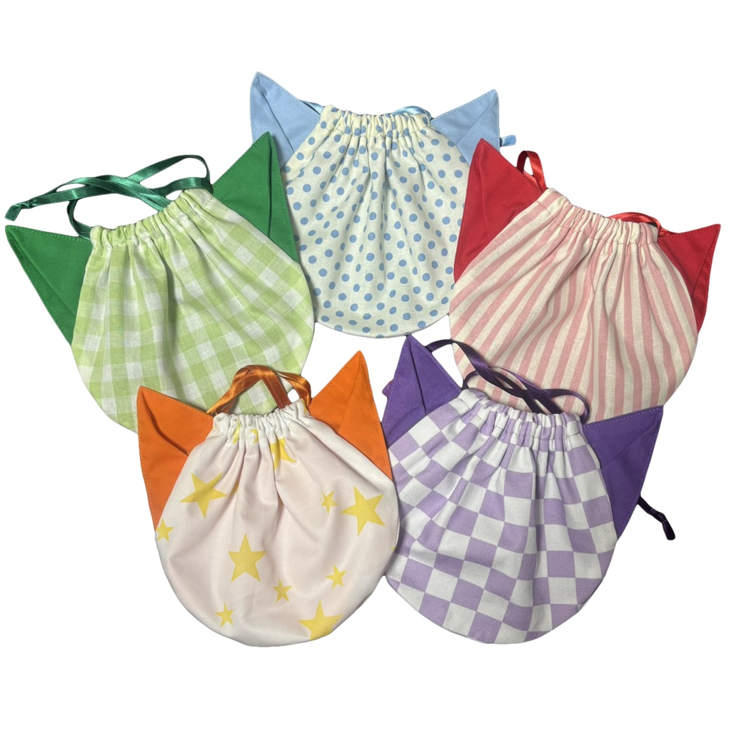 ネコ型きんちゃく