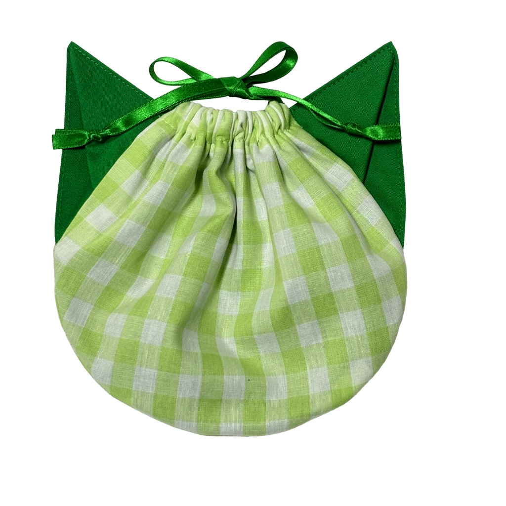 ネコ型きんちゃく