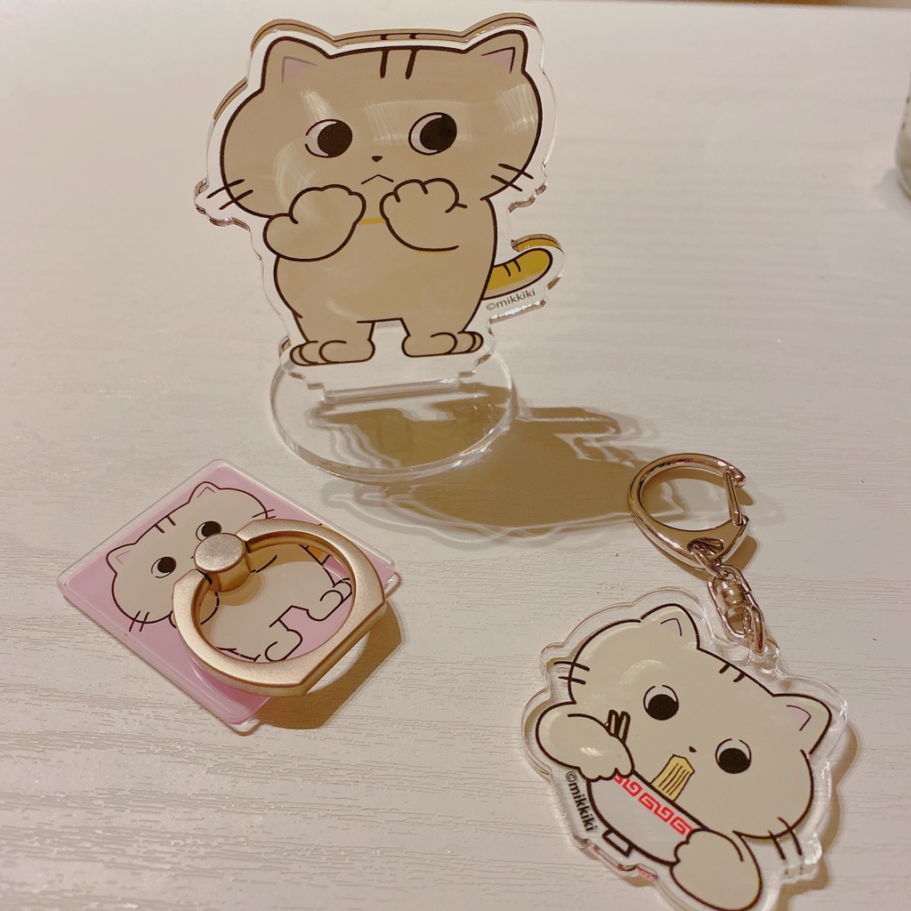 にゃんたと一緒に!ラーメン アクリルキーホルダー