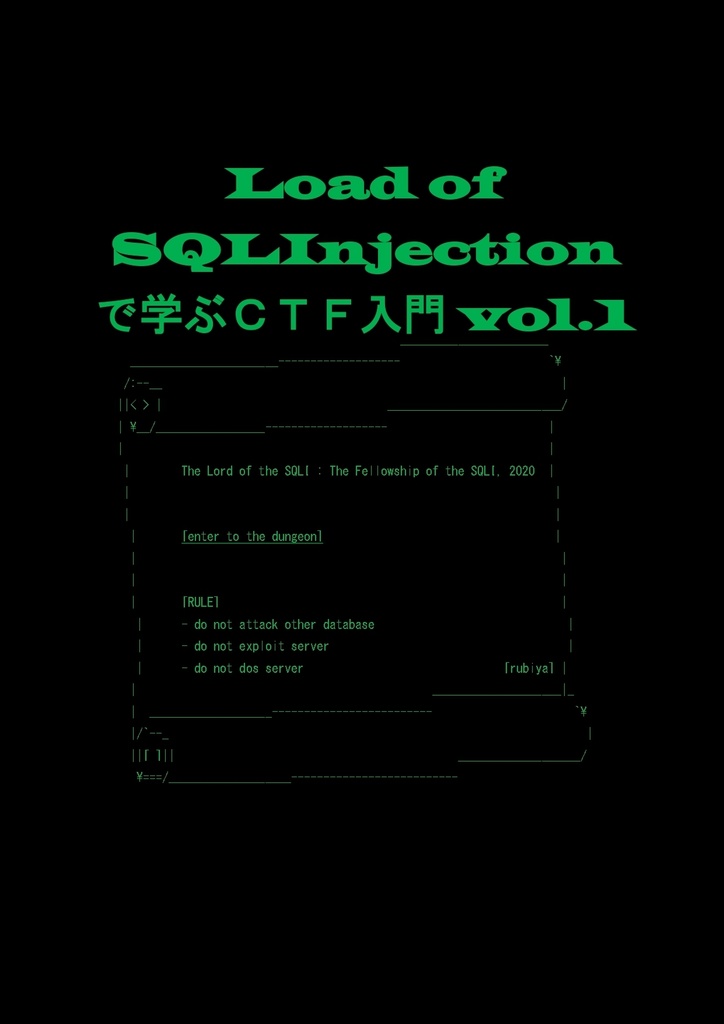 Load of SQLInjectionで学ぶCTF入門vol.1