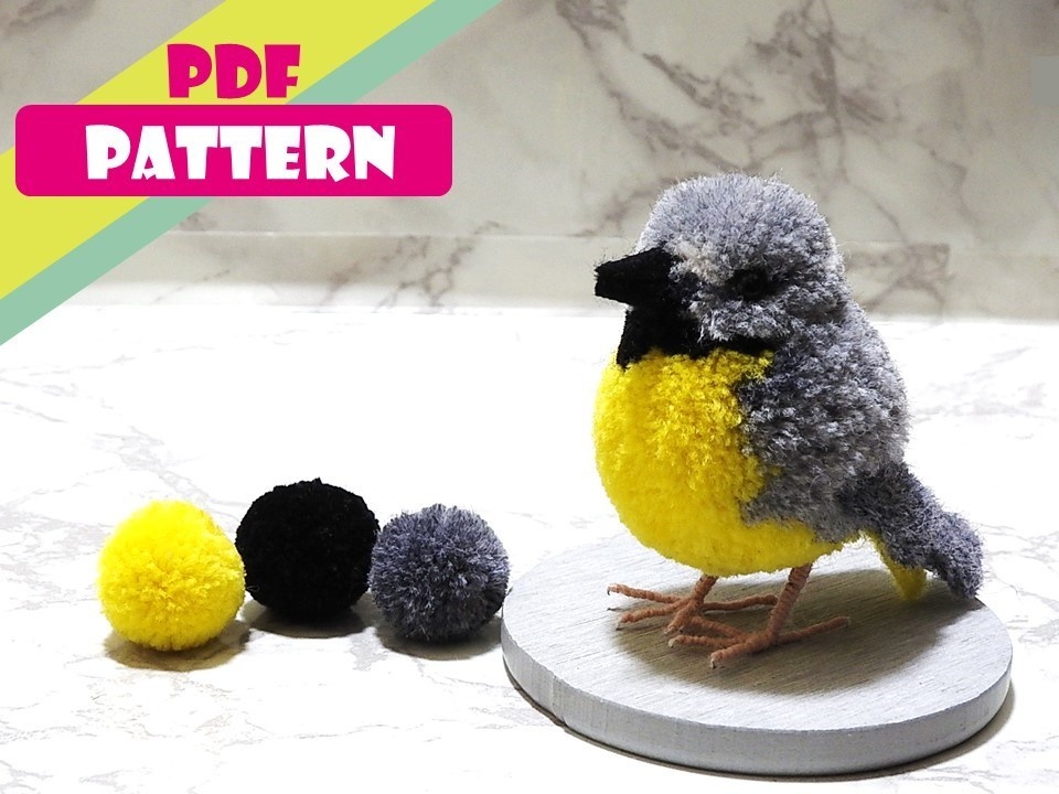 Wild Bird Pom-Pom Pattern ＆ Tutorial  vol.5