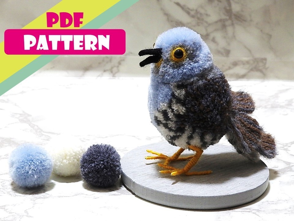 Wild Bird Pom-Pom Pattern ＆ Tutorial  vol.10