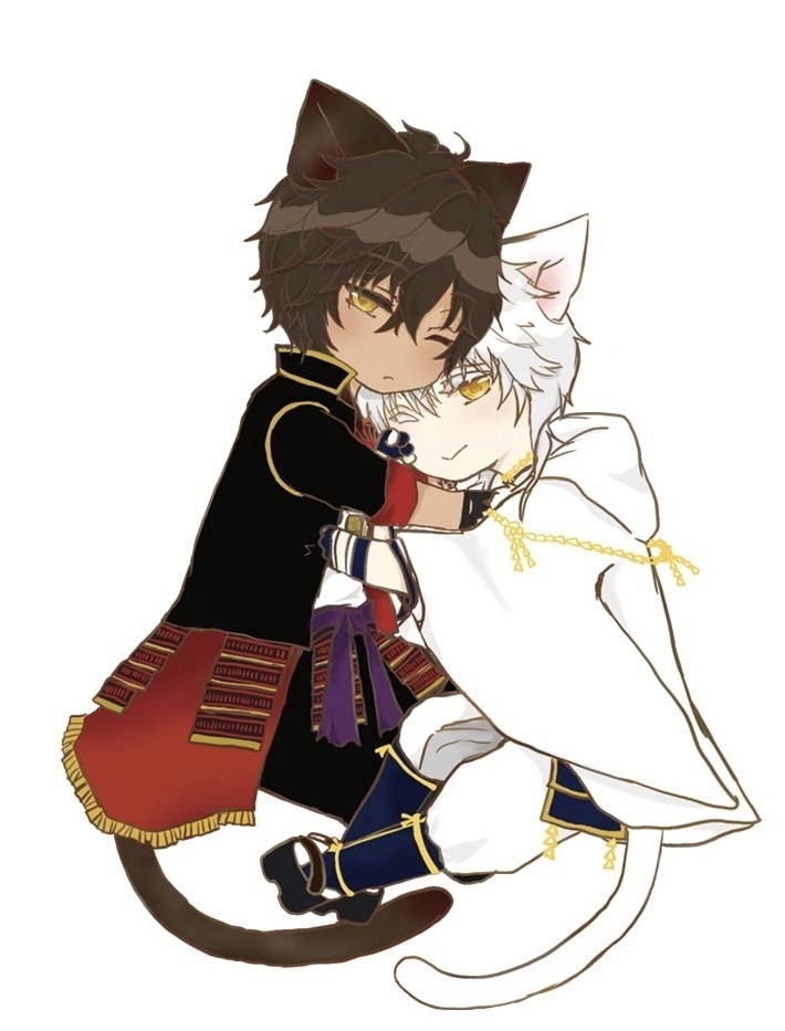 鶴丸＆大倶利伽羅 ネコ耳おやすみアクキー
