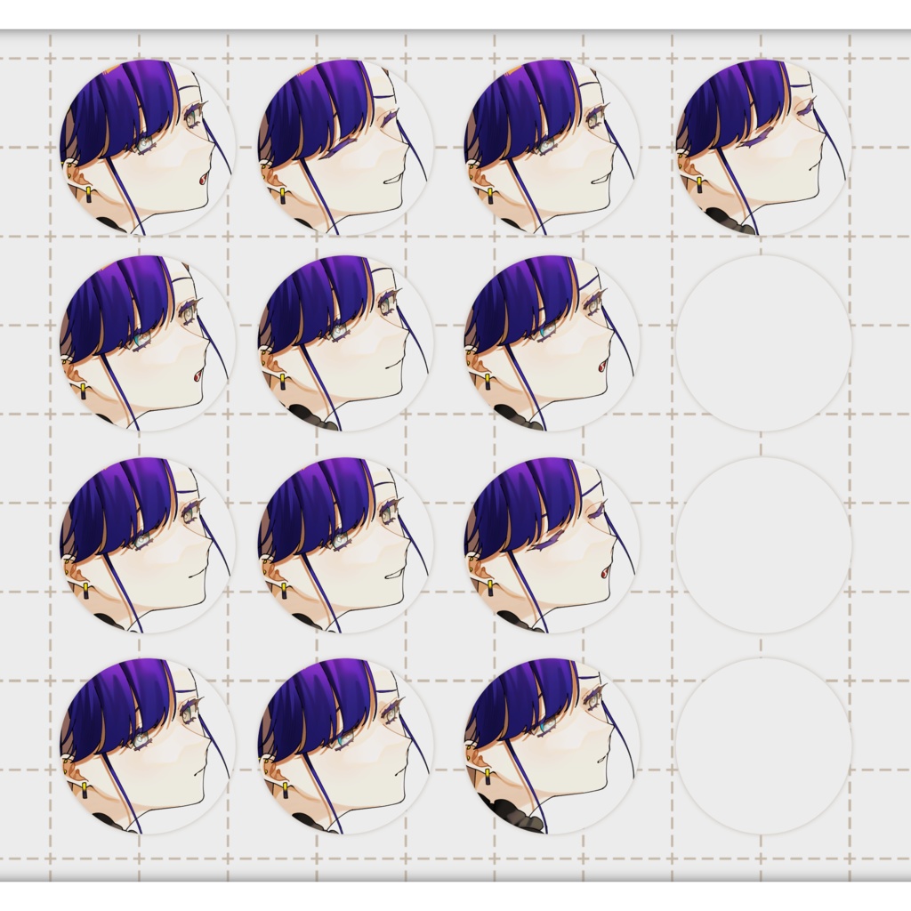 【立ち絵素材】女学生/魔法少女・青/赤/黄【表情差分各10種~】