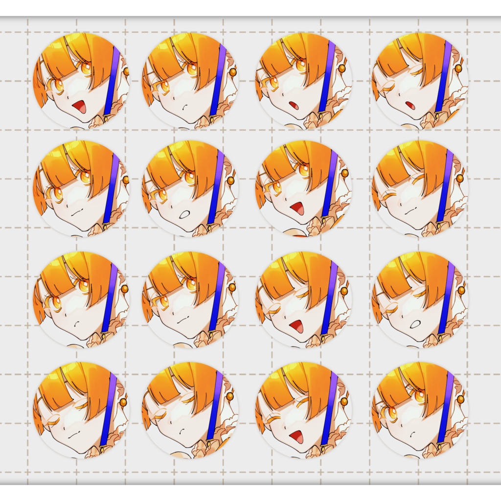 【立ち絵素材】女学生/魔法少女・青/赤/黄【表情差分各10種~】