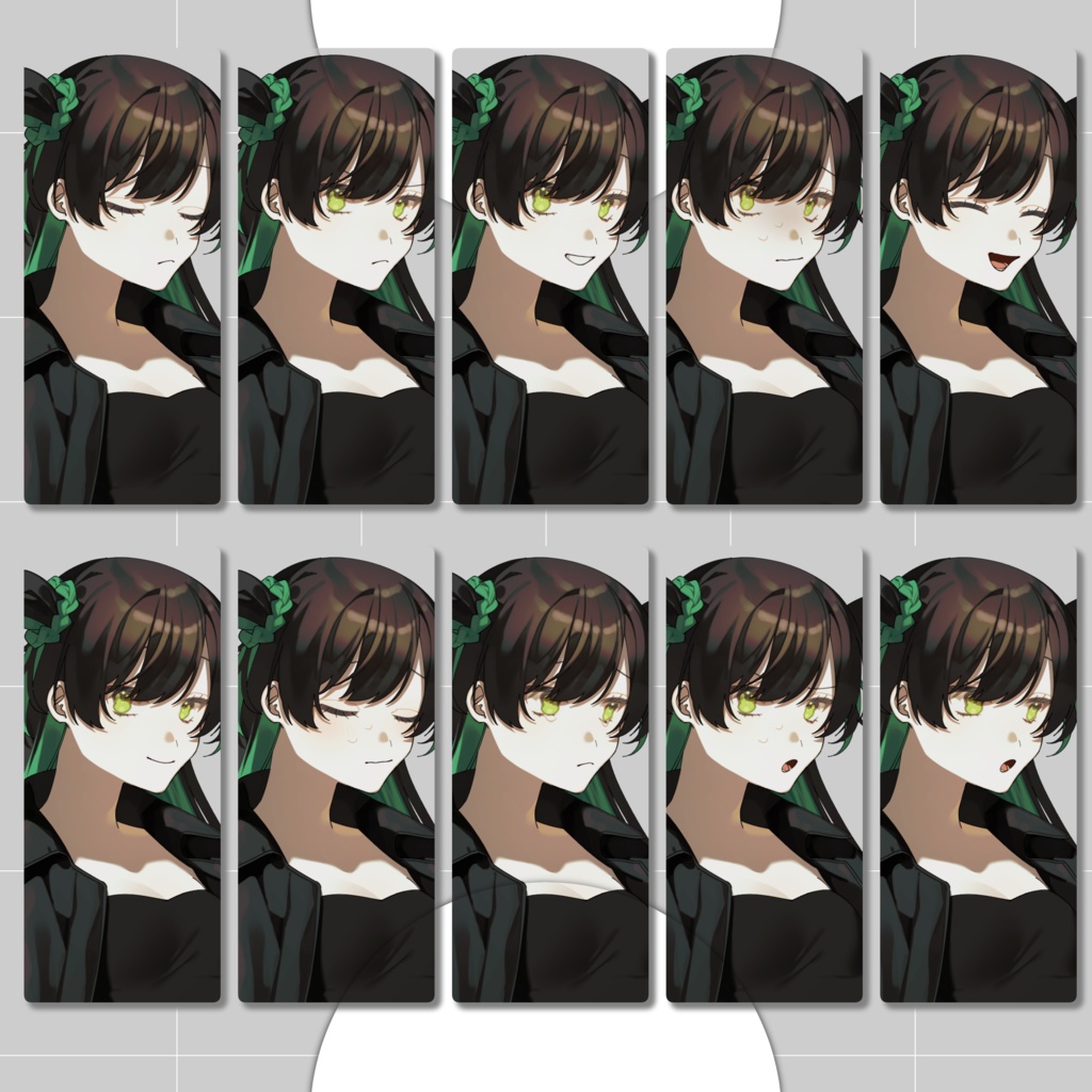 【PSD付/立ち絵素材】女子高生【表情差分各10種+私服差分+戦闘差分】