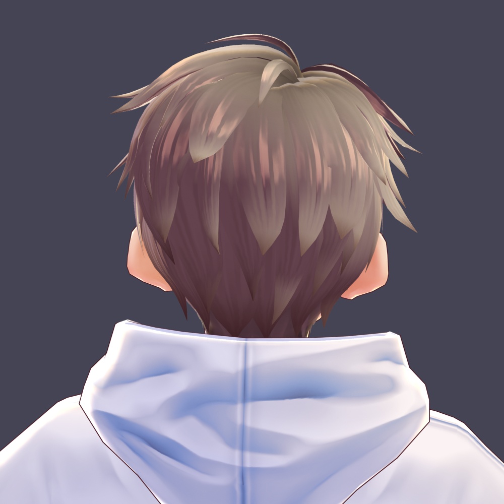【VRoid用】【正式版】男性用ヘアプリセット / VRoid male hair preset "Stable ver."