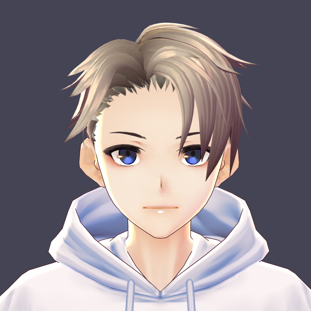 【VRoid用】【正式版】男性用ヘアプリセット / VRoid male hair preset "Stable ver."