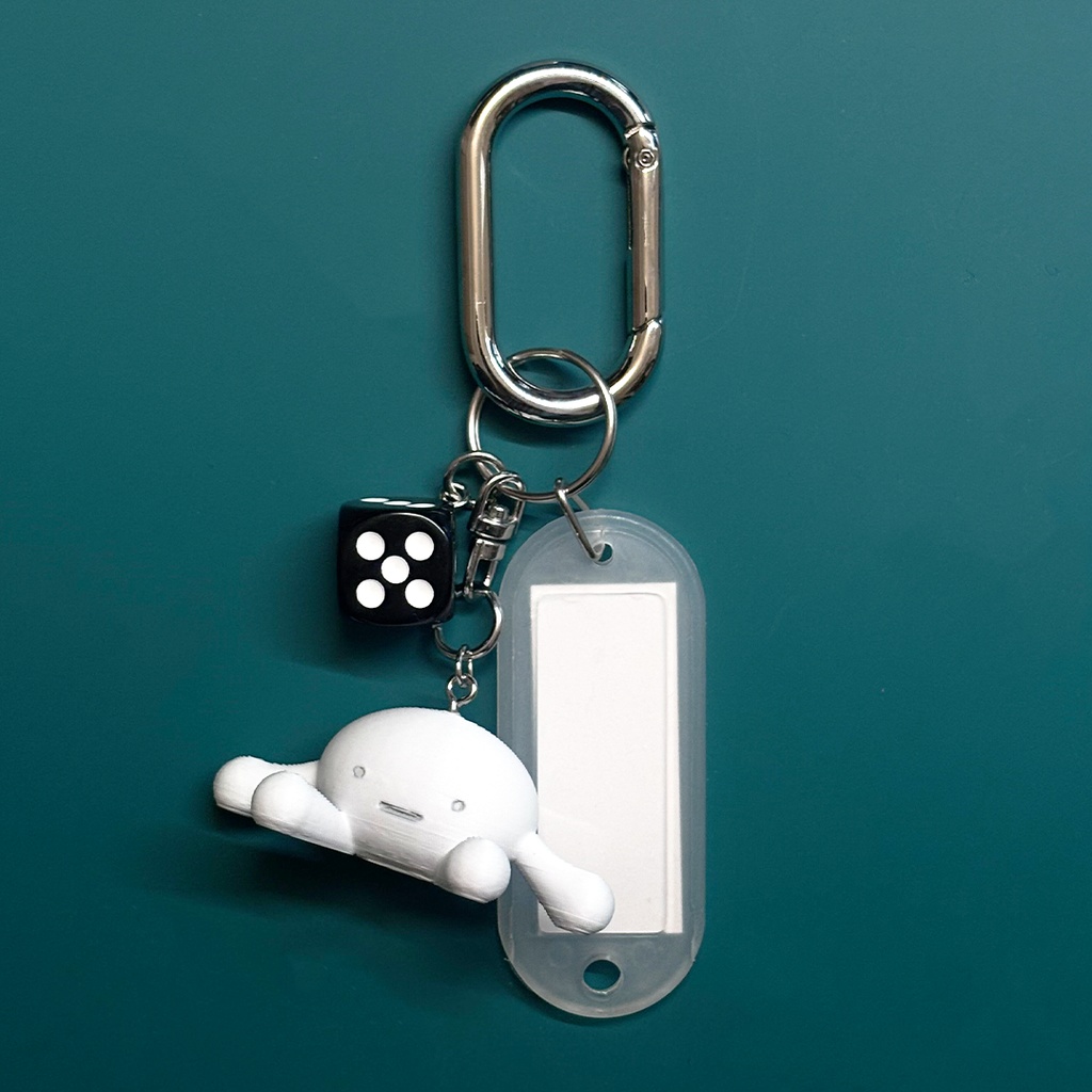 MONI mascot keychain [白]