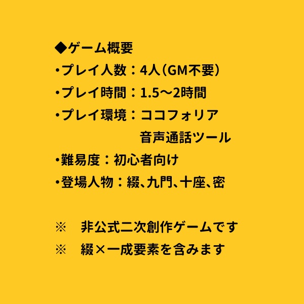 【マダミス風ゲーム】監督はスパイスにご執心【オンライン版データ】