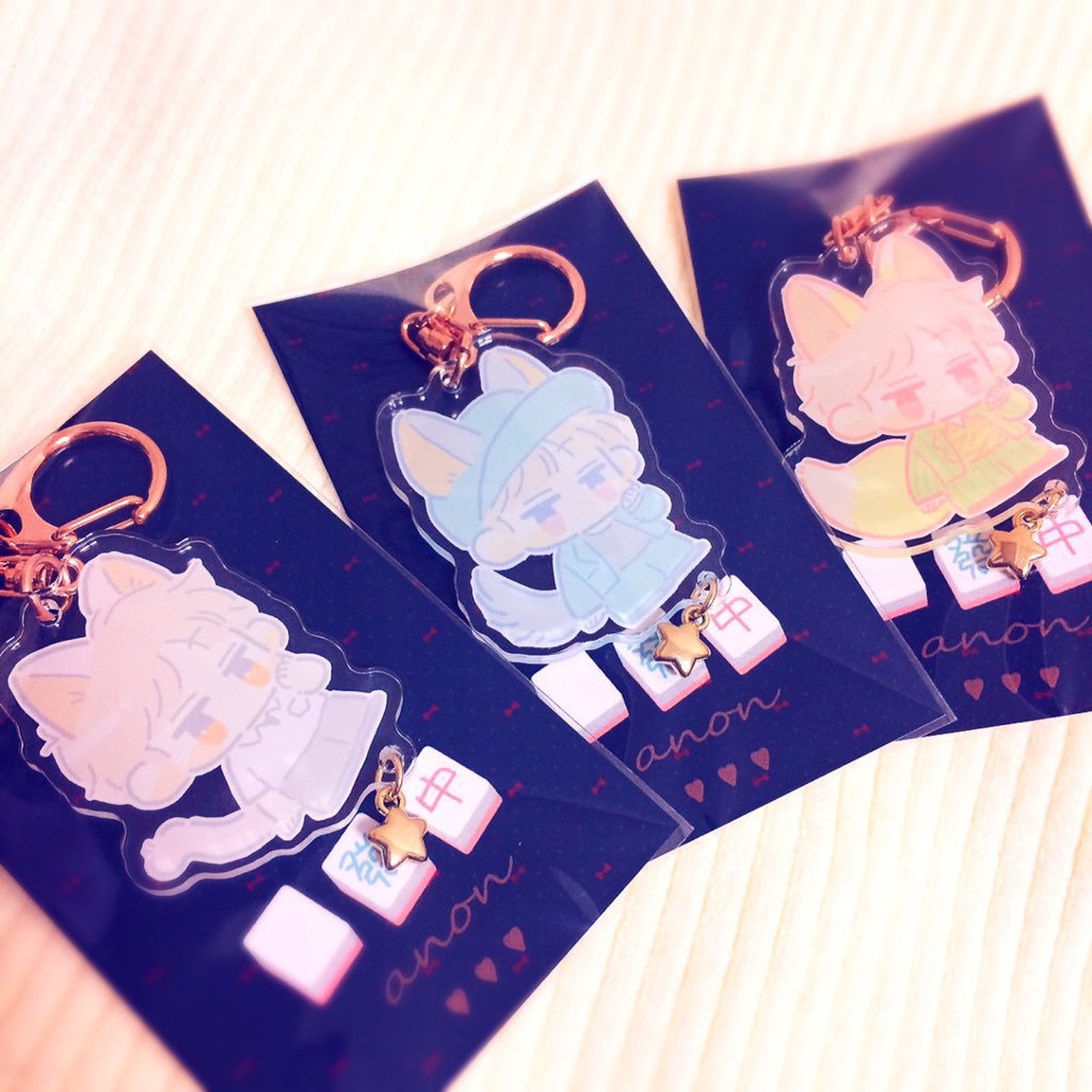 赤木3世代けもみみアクリルキーホルダー